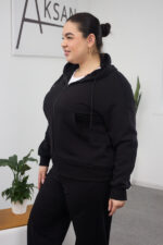 Bluză 26.2856 tricot buclat, culoare Negru, 46(L), 48(XL), 50(XXL) - Image 2