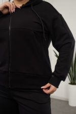Bluză 26.2856 tricot buclat, culoare Negru, 46(L), 48(XL), 50(XXL) - Image 3