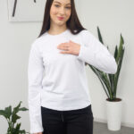 Langarmshirt 26.2623 Supreme-Strick, Farbe Weiß, 40(XS) - 42(S), 44(M) - 46(L)