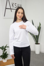 Langarmshirt 26.2623 Supreme-Strick, Farbe Weiß, 40(XS) - 42(S), 44(M) - 46(L)