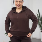Bluză 26.2856 tricot buclat, culoare Ciocolata inchisa, 46(L), 48(XL), 50(XXL)