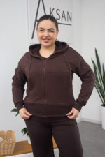 Bluză 26.2856 tricot buclat, culoare Ciocolata inchisa, 46(L), 48(XL), 50(XXL)