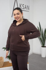 Bluză 26.2856 tricot buclat, culoare Ciocolata inchisa, 46(L), 48(XL), 50(XXL) - Image 2