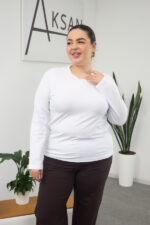 Long sleeve top 26.2623 supreme knit, color White, 46(L)-48(XL), 50(XXL)- 52(3XL) - Image 4
