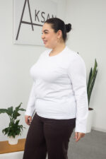 Long sleeve top 26.2623 supreme knit, color White, 46(L)-48(XL), 50(XXL)- 52(3XL) - Image 3