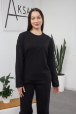 Langarmshirt 26.2623 Supreme-Strick, Farbe Schwarz, 40(XS) - 42(S), 44(M) - 46(L)
