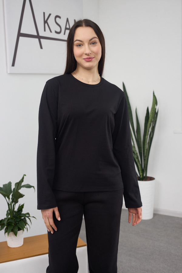 sera6712.jpg Langarmshirt 26.2623 Supreme-Strick, Farbe Schwarz, 40(XS) - 42(S), 44(M) - 46(L) - Image 1