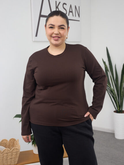 Лонгслів 26.2623 б Супрем, колір Темний шоколад, 46(L)-48(XL), 50(ХХL)- 52(3XL)