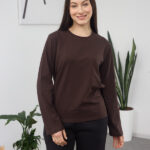 Langarmshirt 26.2623 Supreme-Strick, Farbe Dunkle Schokolade, 40(XS) - 42(S), 44(M) - 46(L)