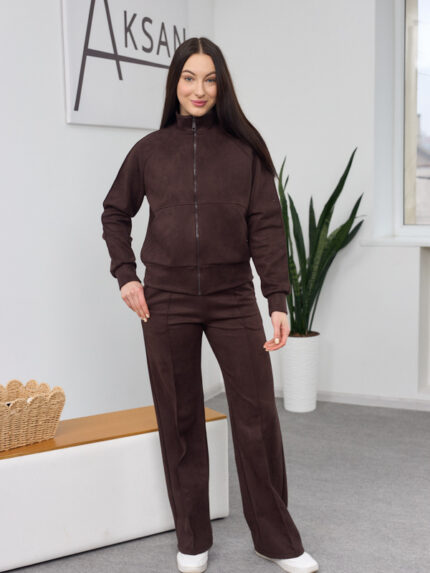 Костюм 26.2894 н Замш на дайвінгу, колір Шоколад , 44(М), 46(L), 48(XL)