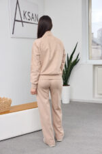 Set 26.2894 piele întoarsă pe diving, culoare Latte deschis, 44(M), 46(L), 48(XL) - Image 2