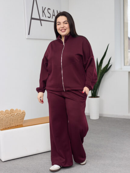Костюм 26.2886 б Інтерлок, колір Бургунді, 46(L), 48(XL), 50(ХХL)