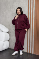 Костюм 26.2886 б Інтерлок, колір Бургунді, 46(L), 48(XL), 50(ХХL) - Зображення 7