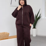 Komplet 26.2886 interlock, kolor Ciemna czekolada, 46(L), 48(XL), 50(XXL)