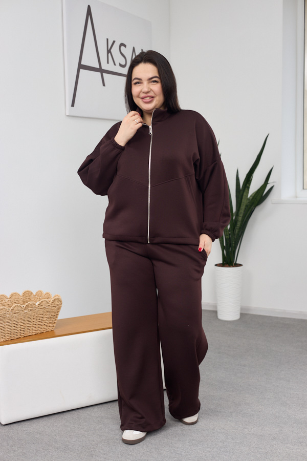 sera0296 Set 26.2886 interlock, culoare Ciocolata inchisa, 46(L), 48(XL), 50(XXL) - Image 1