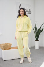 Set 26.2897 velur subțire, culoare Banană, 46(L), 48(XL) - Image 3