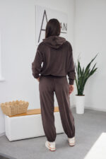 Костюм 26.2897 б Велюр тонкий, колір Темний шоколад, 46(L), 48(XL) - Зображення 2