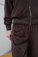 Костюм 26.2897 б Велюр тонкий, колір Темний шоколад, 46(L), 48(XL) - Зображення 4