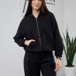 Кофта 26.2898 н Трикотаж петля, колір Чорний, 40(XS) - 42(S), 44(М) - 46(L)