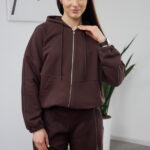 Sweatshirt 26.2898 Loopback-Strickstoff, Farbe Dunkle Schokolade, 40(XS) - 42(S), 44(M) - 46(L)