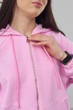 Bluza 26.2898 dzianina pętelkowa, kolor Różowy, 40(XS) - 42(S), 44(M) - 46(L) - Image 3