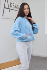 Блуза 26.2898 трикотаж петля, цвят Светлосин, 40(XS) - 42(S), 44(M) - 46(L) - Image 2
