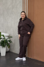 Костюм 26.2887 б Трикотаж двухнитка, колір Темний шоколад, 48(XL), 50(ХХL), 52(3XL) - Зображення 3