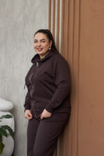 Костюм 26.2887 б Трикотаж двухнитка, колір Темний шоколад, 48(XL), 50(ХХL), 52(3XL) - Зображення 6