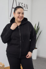 Костюм 26.2887 б Трикотаж двухнитка, колір Чорний, 48(XL), 50(ХХL), 52(3XL)