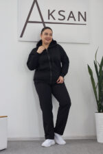 Костюм 26.2887 б Трикотаж двухнитка, колір Чорний, 48(XL), 50(ХХL), 52(3XL) - Зображення 2