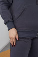 Костюм 26.2887 с.б Трикотаж двухнитка, колір Графіт, 54(4XL), 56(5XL), 58(6XL) - Зображення 6