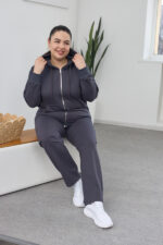 Костюм 26.2887 б Трикотаж двухнитка, колір Графіт, 48(XL), 50(ХХL), 52(3XL)