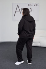 Костюм 26.2887 с.б Трикотаж двухнитка, колір Чорний, 54(4XL), 56(5XL), 58(6XL) - Зображення 2