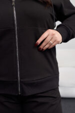 Костюм 26.2887 с.б Трикотаж двухнитка, колір Чорний, 54(4XL), 56(5XL), 58(6XL) - Зображення 5