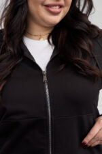 Костюм 26.2887 с.б Трикотаж двухнитка, колір Чорний, 54(4XL), 56(5XL), 58(6XL) - Зображення 4