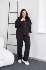 Костюм 26.2887 б Трикотаж двухнитка, колір Чорний, 48(XL), 50(ХХL), 52(3XL) - Зображення 3