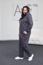 Костюм 26.2887 с.б Трикотаж двухнитка, колір Графіт, 54(4XL), 56(5XL), 58(6XL) - Зображення 2