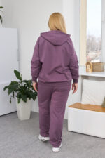 Костюм 26.2887 с.б Трикотаж двухнитка, колір Баклажан, 54(4XL), 56(5XL), 58(6XL) - Зображення 2