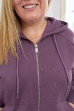 Костюм 26.2887 с.б Трикотаж двухнитка, колір Баклажан, 54(4XL), 56(5XL), 58(6XL) - Зображення 3