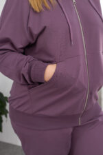 Костюм 26.2887 с.б Трикотаж двухнитка, колір Баклажан, 54(4XL), 56(5XL), 58(6XL) - Зображення 5