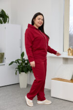 Костюм 26.2887 б Трикотаж двухнитка, колір Вишневий, 48(XL), 50(ХХL), 52(3XL) - Зображення 2