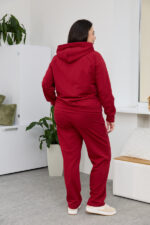 Костюм 26.2887 б Трикотаж двухнитка, колір Вишневий, 48(XL), 50(ХХL), 52(3XL) - Зображення 4