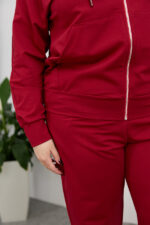 Костюм 26.2887 б Трикотаж двухнитка, колір Вишневий, 48(XL), 50(ХХL), 52(3XL) - Зображення 5