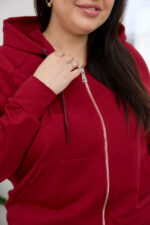Костюм 26.2887 б Трикотаж двухнитка, колір Вишневий, 48(XL), 50(ХХL), 52(3XL) - Зображення 3
