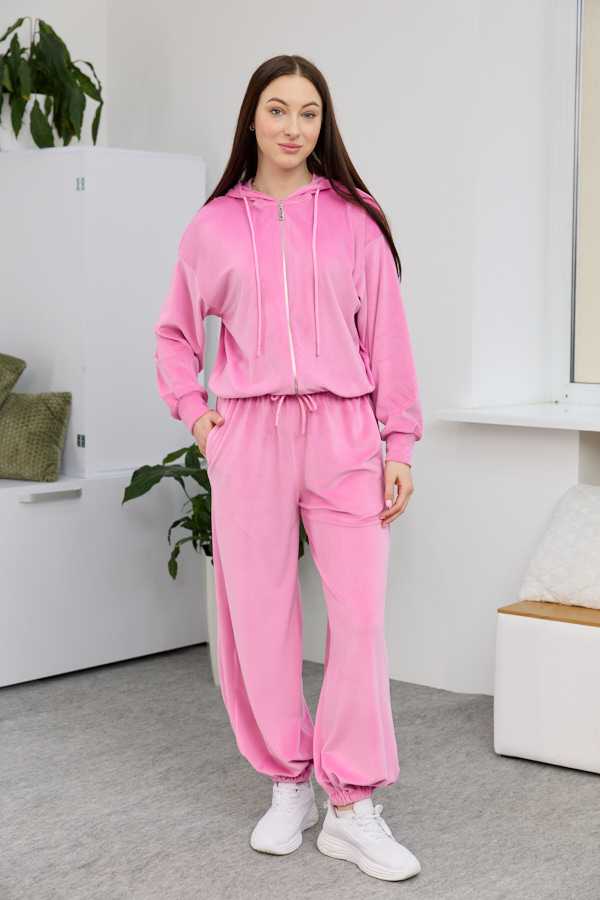 sera2598 Set 26.2897 velur subțire, culoare Roz, 40(XS), 42(S), 44(M) - Image 1