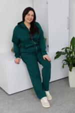 Костюм 26.2887 б Трикотаж двухнитка, колір Темно зелений , 48(XL), 50(ХХL), 52(3XL)