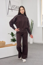 Set 26.2591 Double-Face-Stoff, Farbe Dunkle Schokolade, 40(XS), 42(S), 44(M) - Image 6