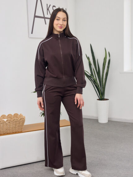 Костюм 26.2591 н Дабл фейс, колір Темний шоколад, 40(XS), 42(S), 44(М)