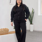 Set 26.2591 Double-Face-Stoff, Farbe Schwarz, 46(L), 48(XL)