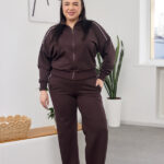 Костюм 26.2591 б Дабл фейс, колір Темний шоколад, 46(L), 48(XL)